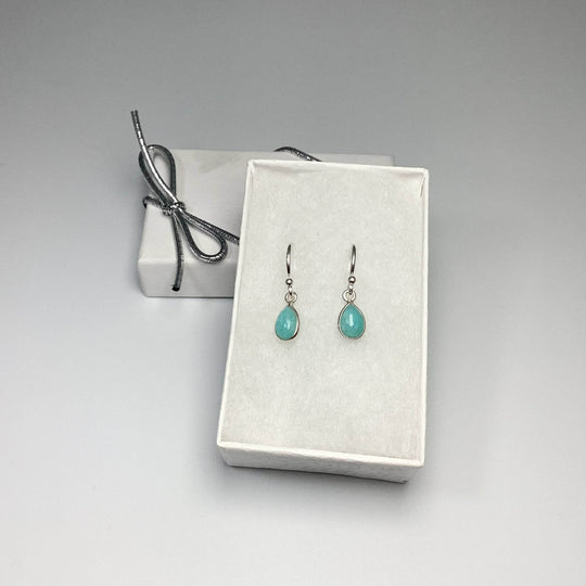 Amazonite Dangle Earrings-Rocks and Gems Canada