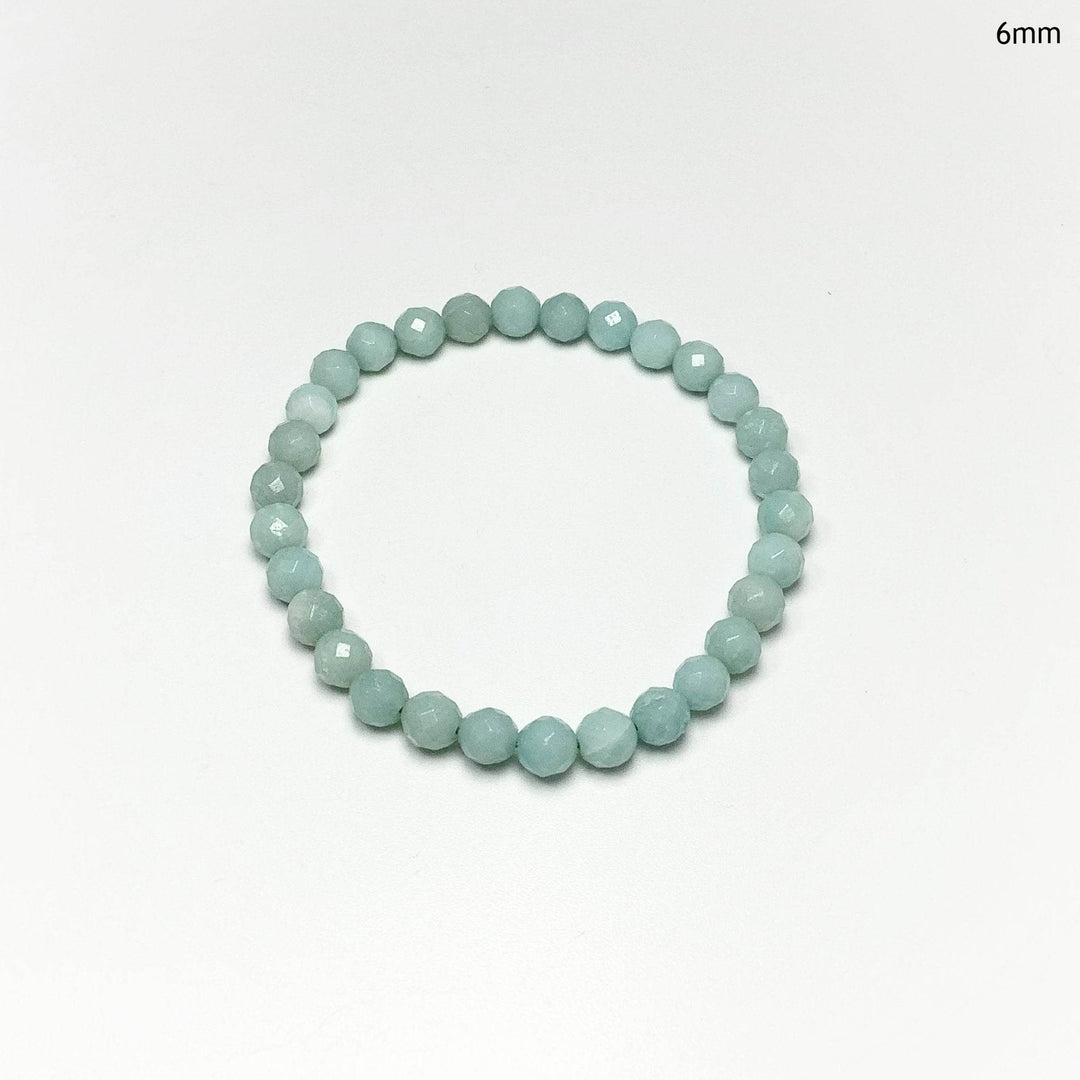 Amazonite Faceted Beaded Bracelet-Rocks and Gems Canada