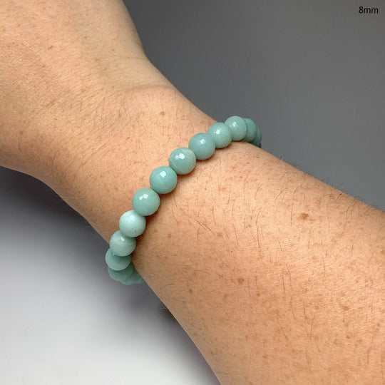 Amazonite Faceted Beaded Bracelet-Rocks and Gems Canada