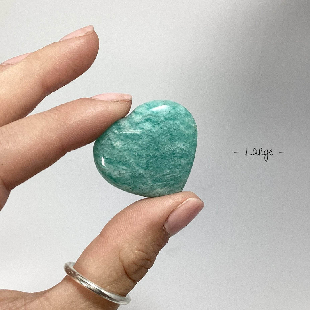 Amazonite Heart-Rocks and Gems Canada