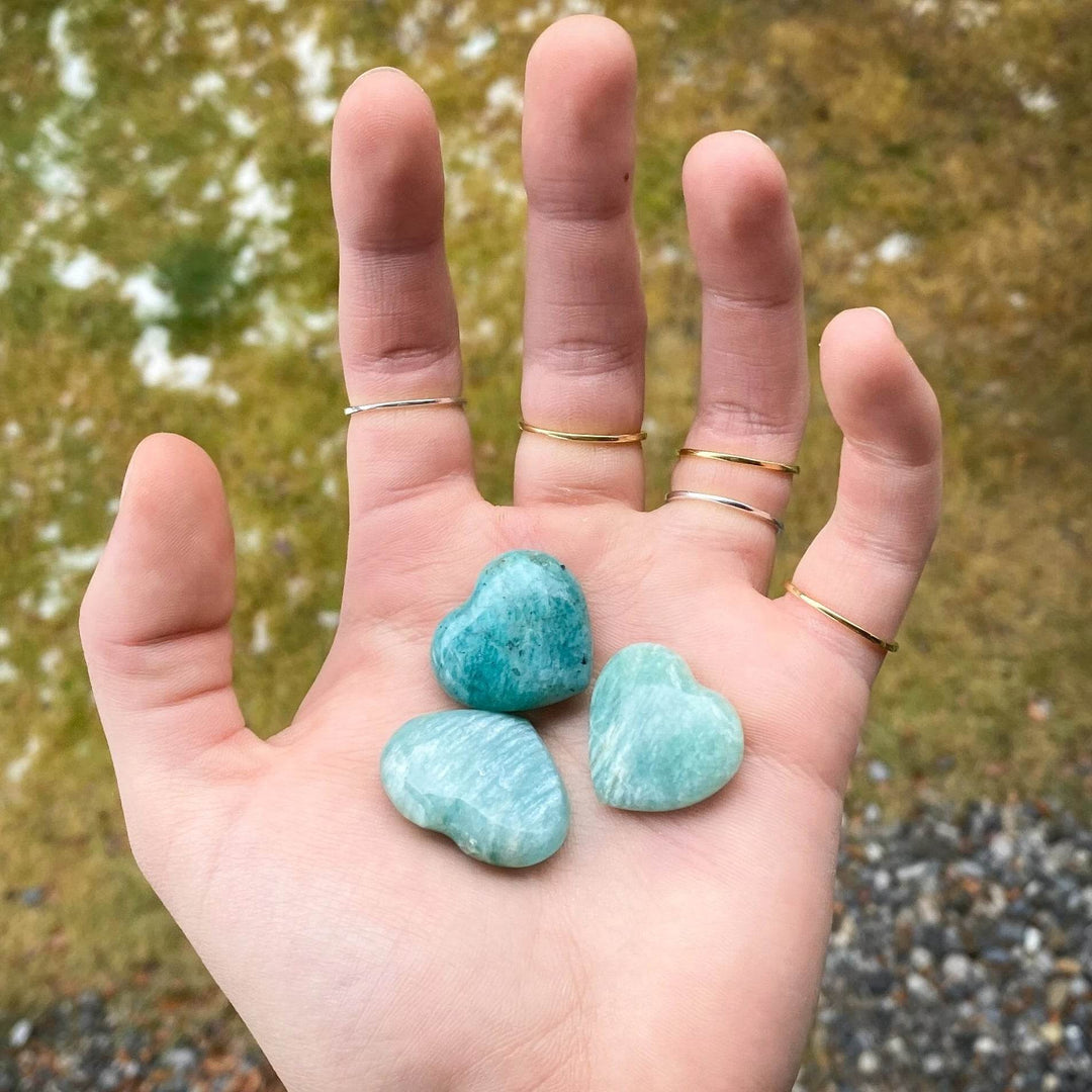 Amazonite Heart-Rocks and Gems Canada