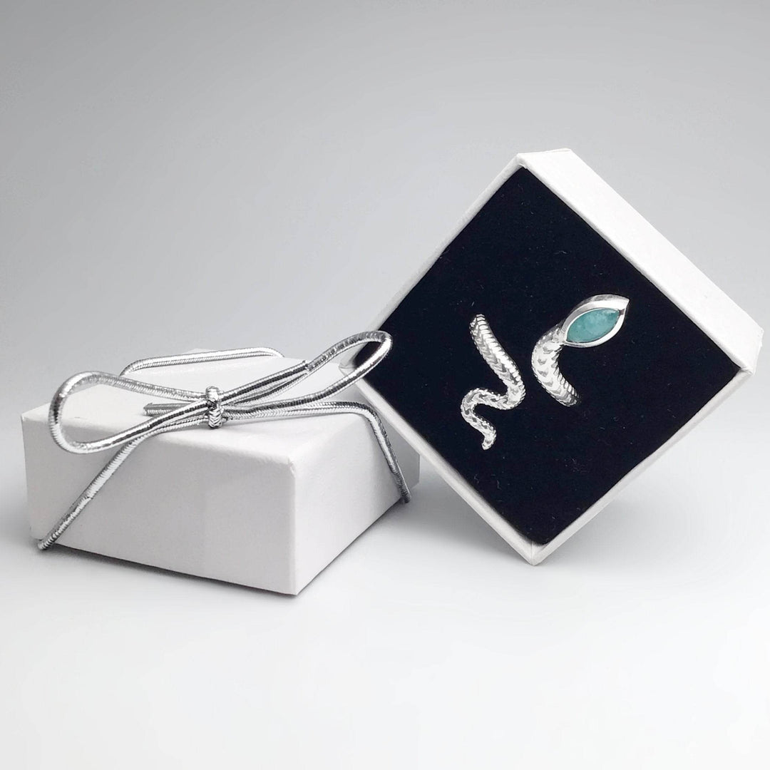Amazonite Snake Ring-Rocks and Gems Canada