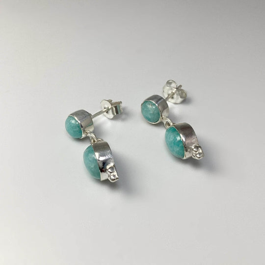 Amazonite Stud Earrings-Rocks and Gems Canada