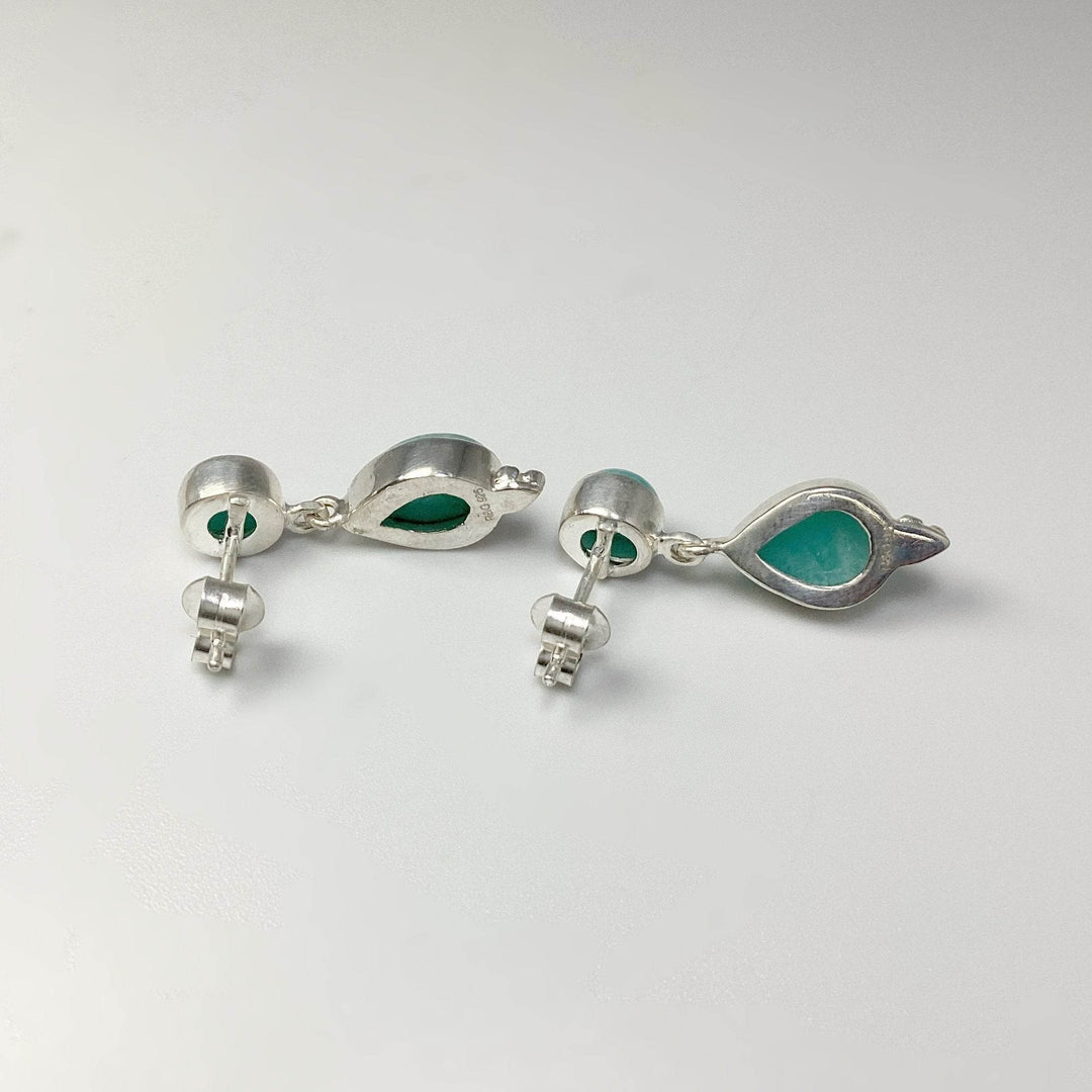 Amazonite Stud Earrings-Rocks and Gems Canada