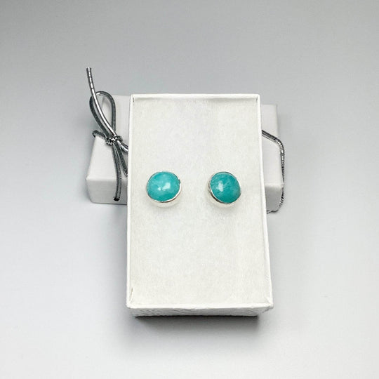 Amazonite Stud Earrings-Rocks and Gems Canada