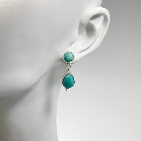 Amazonite Stud Earrings-Rocks and Gems Canada