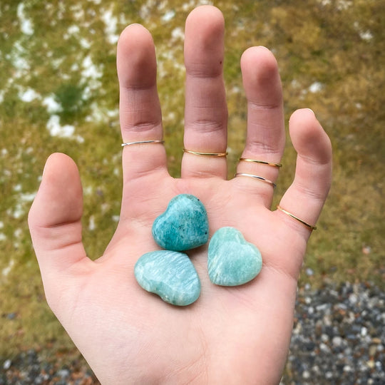 Amazonite Heart - Rocks and Gems Canada