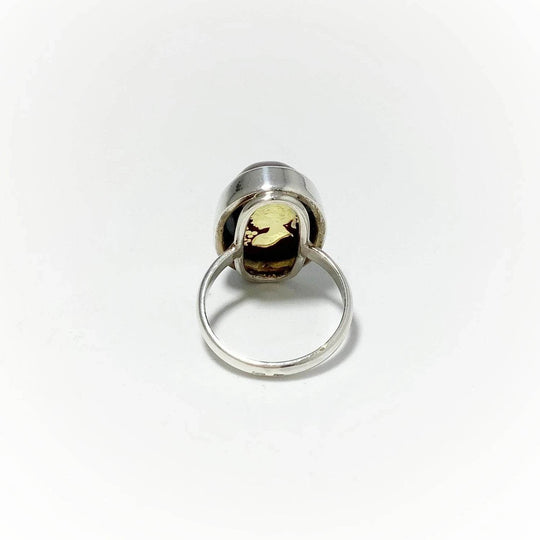 Amber Cameo Ring-Rocks and Gems Canada