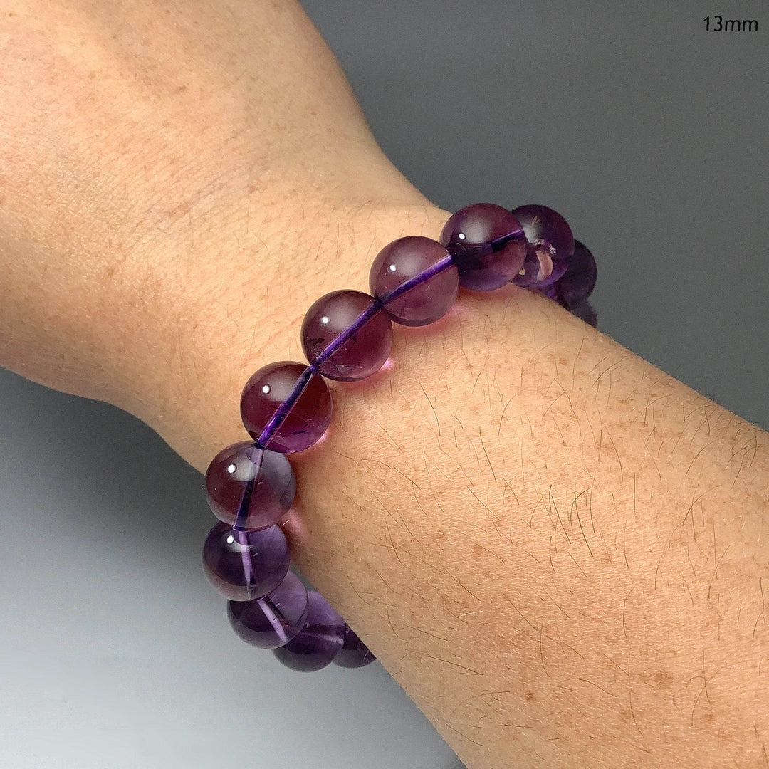 Amethyst Beaded Bracelet - High Quality-Rocks and Gems Canada