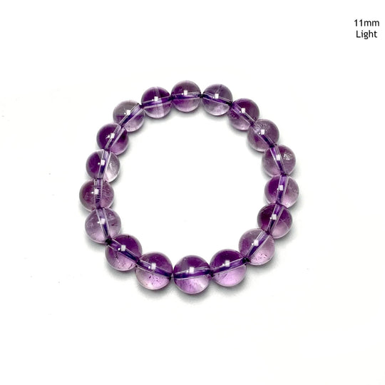 Amethyst Beaded Bracelet - High Quality-Rocks and Gems Canada