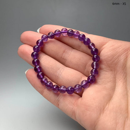 Amethyst Beaded Bracelet-Rocks and Gems Canada
