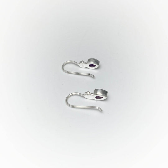 Amethyst Dangle Earrings-Rocks and Gems Canada
