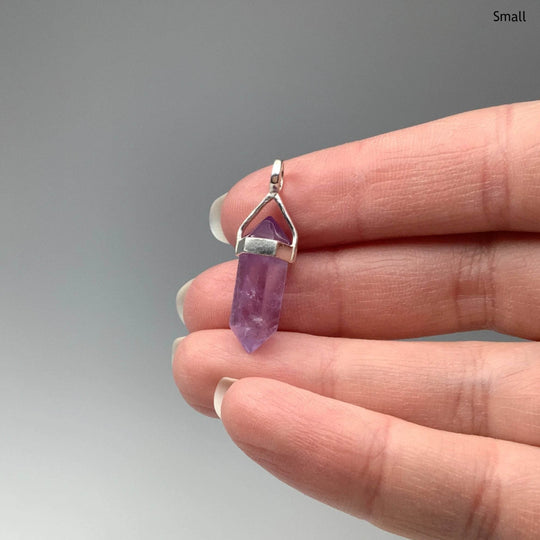 Amethyst Double Terminated Point Pendant-Rocks and Gems Canada