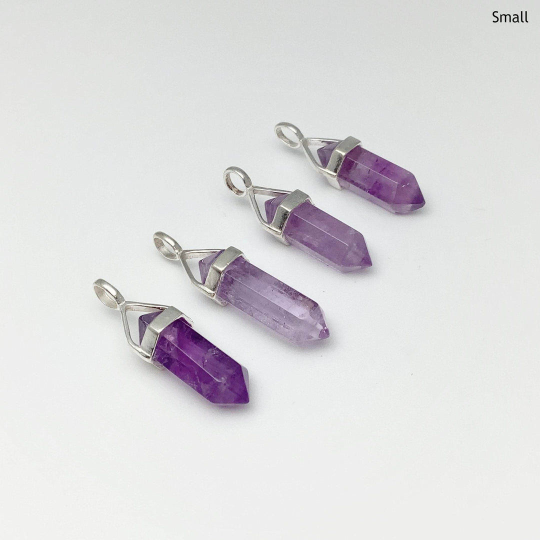 Amethyst Double Terminated Point Pendant-Rocks and Gems Canada