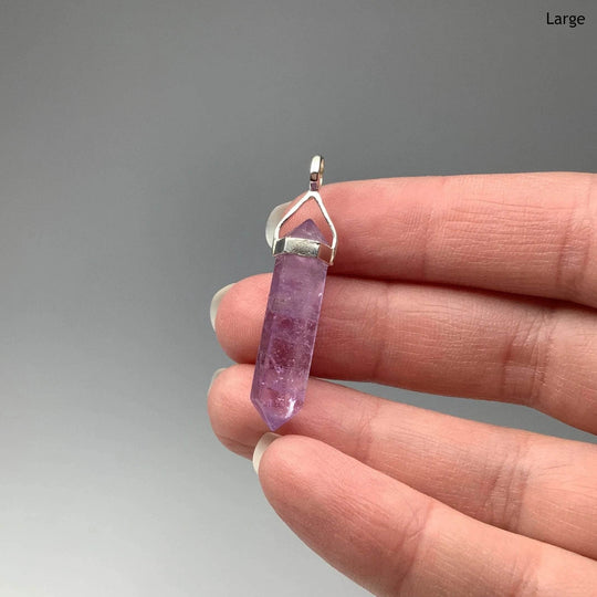 Amethyst Double Terminated Point Pendant-Rocks and Gems Canada