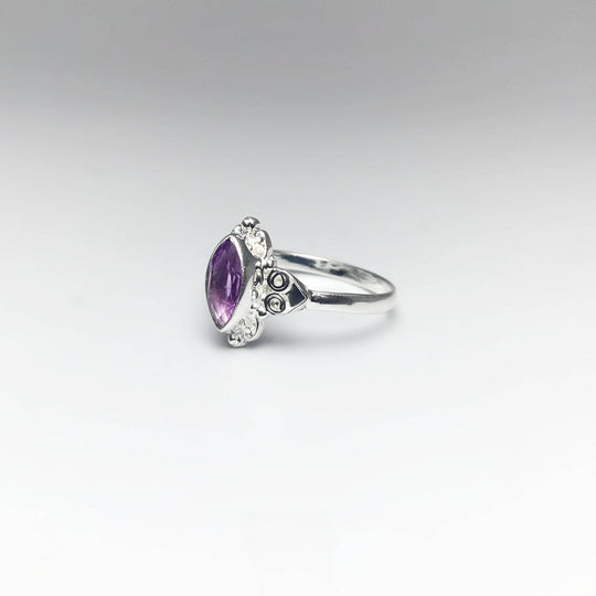Amethyst Ring-Rocks and Gems Canada