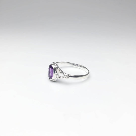 Amethyst Ring-Rocks and Gems Canada