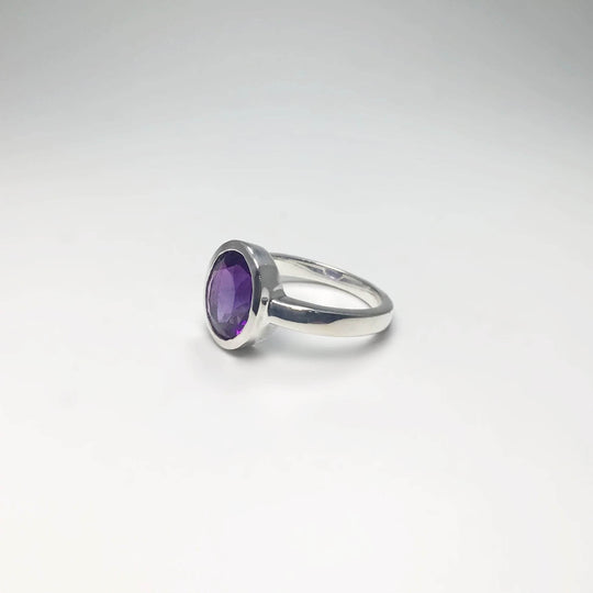 Amethyst Ring-Rocks and Gems Canada