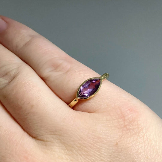 Amethyst Ring-Rocks and Gems Canada