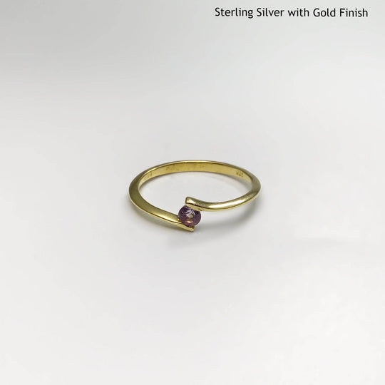 Amethyst Ring-Rocks and Gems Canada