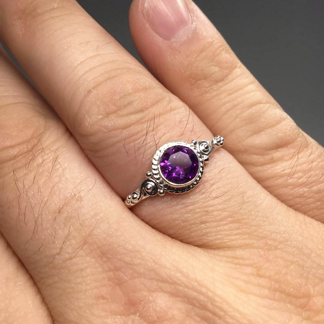 Amethyst Ring-Rocks and Gems Canada