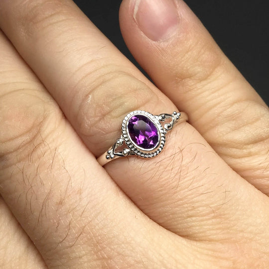 Amethyst Ring-Rocks and Gems Canada