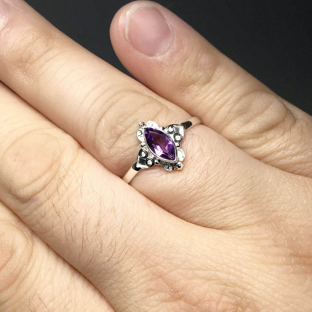 Amethyst Ring-Rocks and Gems Canada