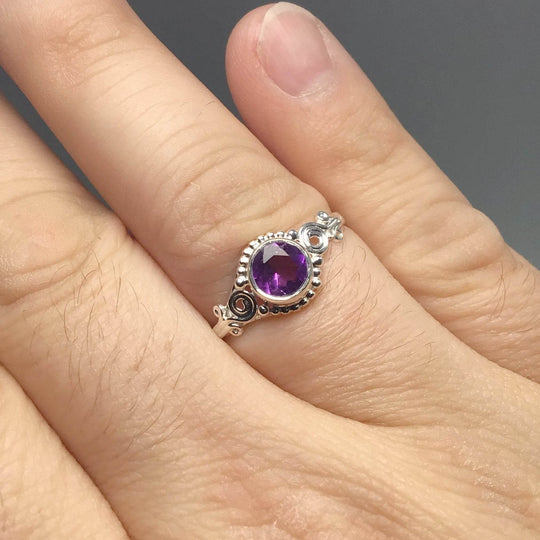 Amethyst Ring-Rocks and Gems Canada