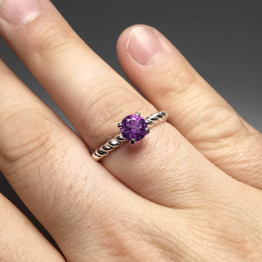 Amethyst Ring-Rocks and Gems Canada