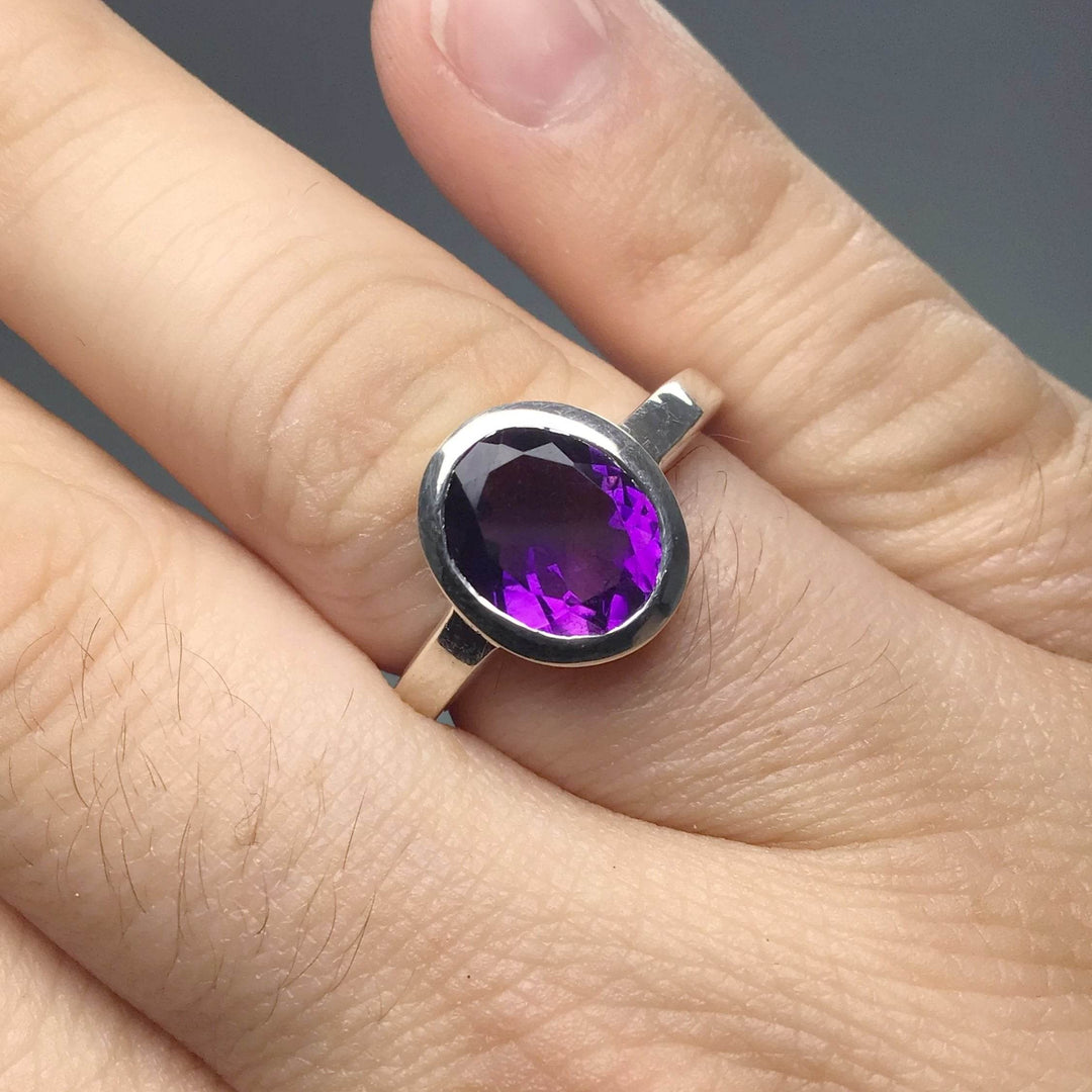 Amethyst Ring-Rocks and Gems Canada