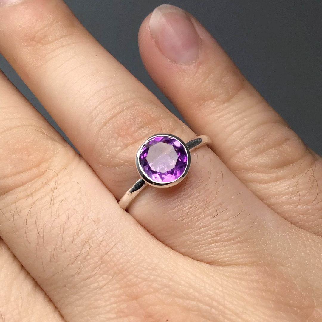 Amethyst Ring-Rocks and Gems Canada