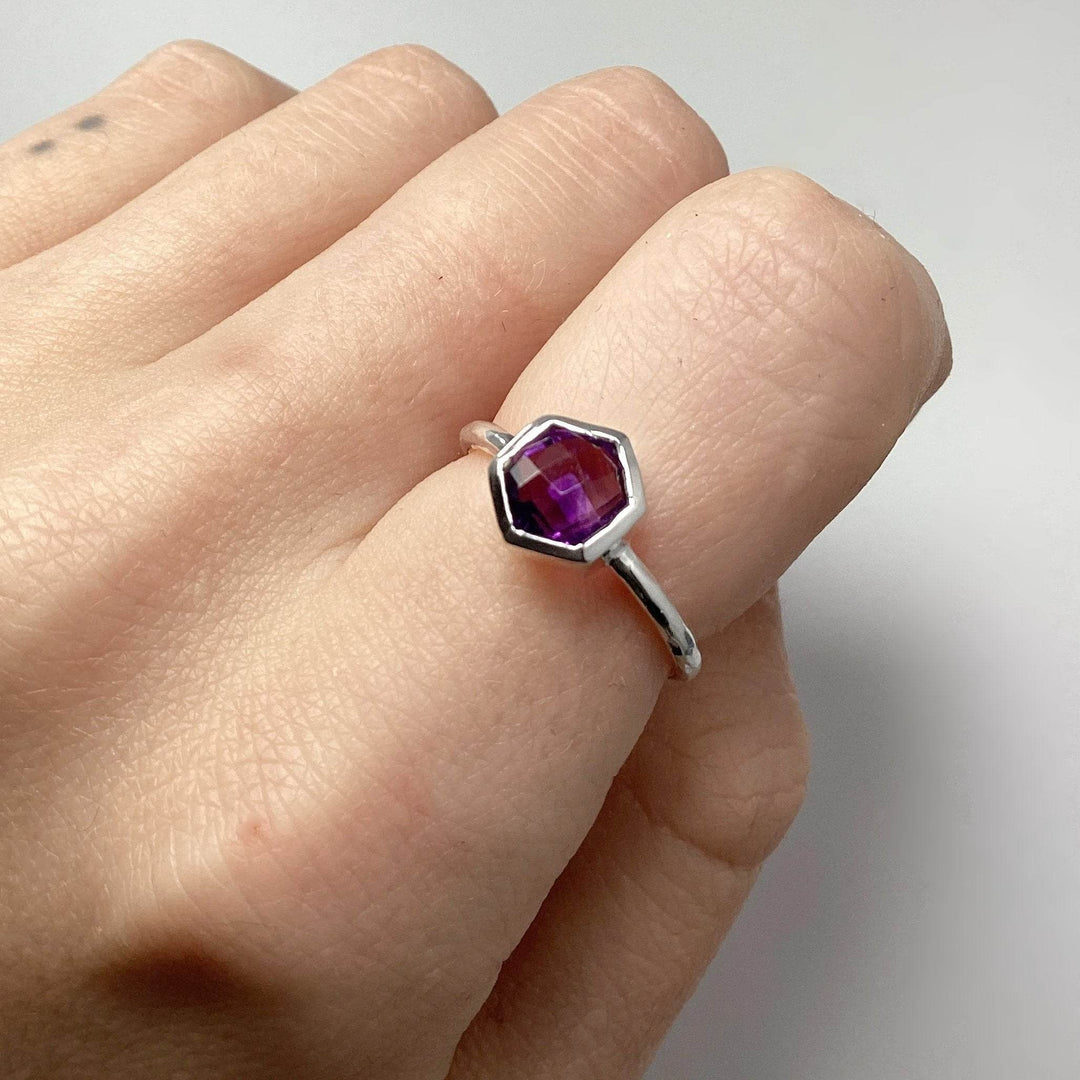 Amethyst Ring-Rocks and Gems Canada