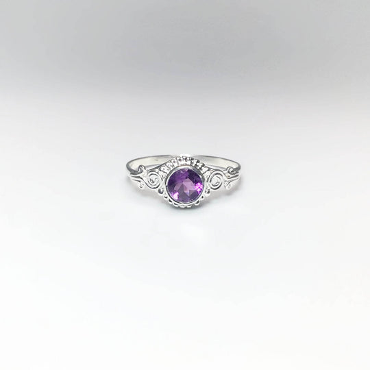 Amethyst Ring-Rocks and Gems Canada