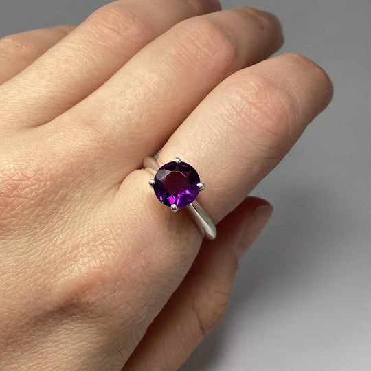 Amethyst Ring-Rocks and Gems Canada