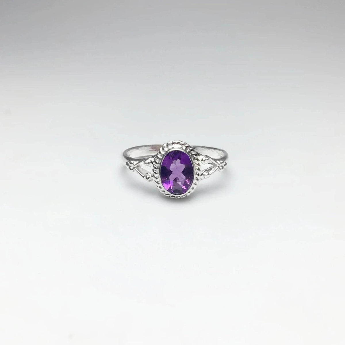 Amethyst Ring-Rocks and Gems Canada