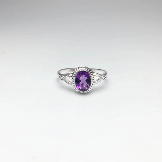 Amethyst Ring-Rocks and Gems Canada