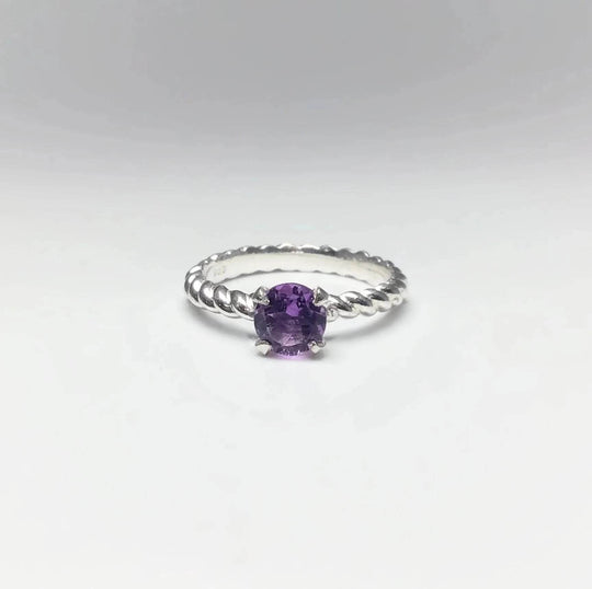 Amethyst Ring-Rocks and Gems Canada
