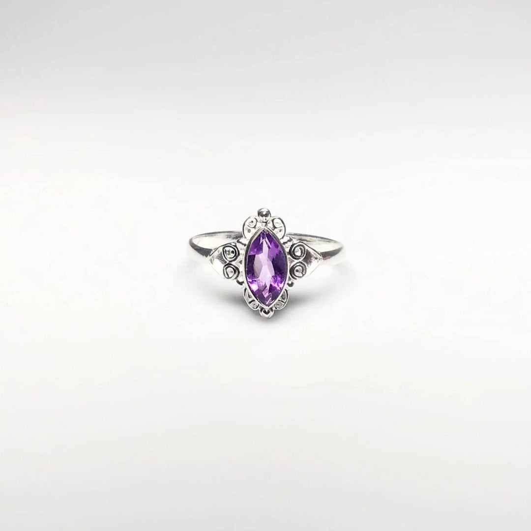 Amethyst Ring-Rocks and Gems Canada