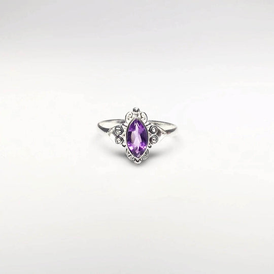 Amethyst Ring-Rocks and Gems Canada