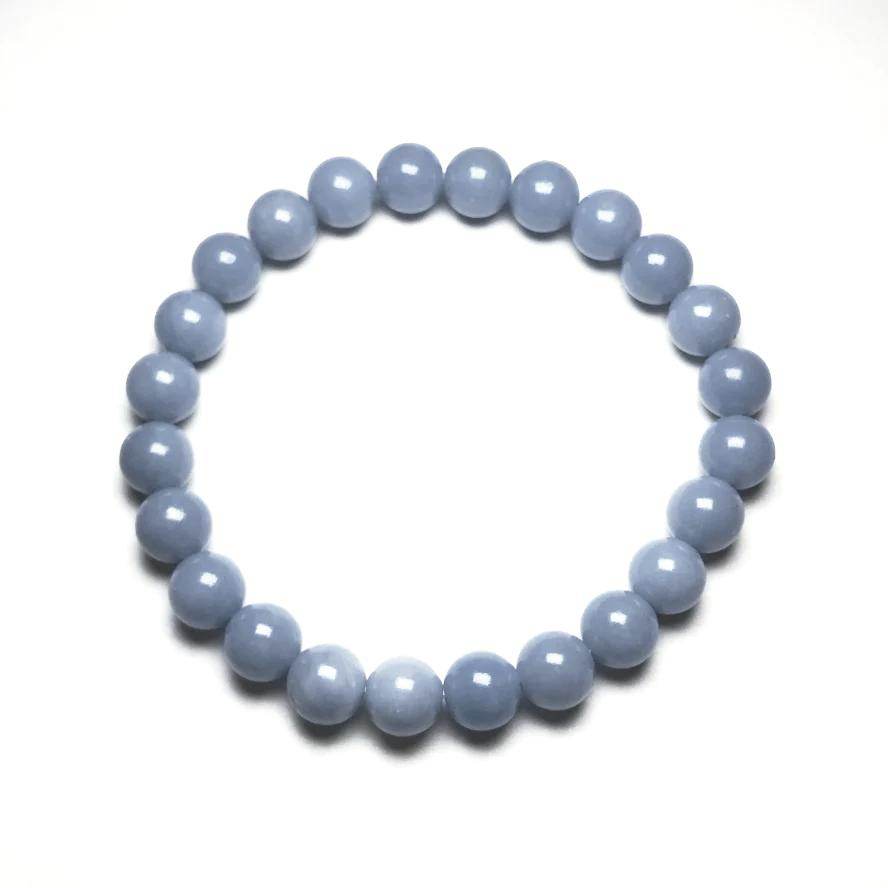 Angelite Beaded Bracelet-Rocks and Gems Canada