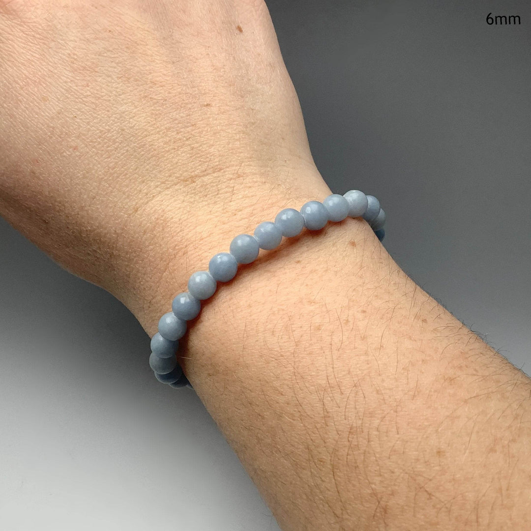 Angelite Beaded Bracelet-Rocks and Gems Canada