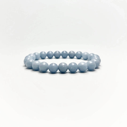 Angelite Beaded Bracelet-Rocks and Gems Canada