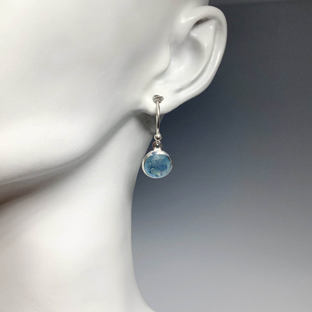 Aquamarine Dangle Earrings-Rocks and Gems Canada