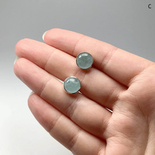 Aquamarine Stud Earrings-Rocks and Gems Canada