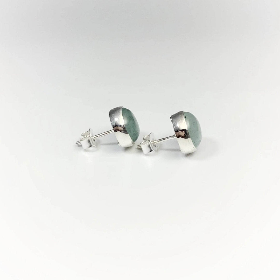 Aquamarine Stud Earrings-Rocks and Gems Canada