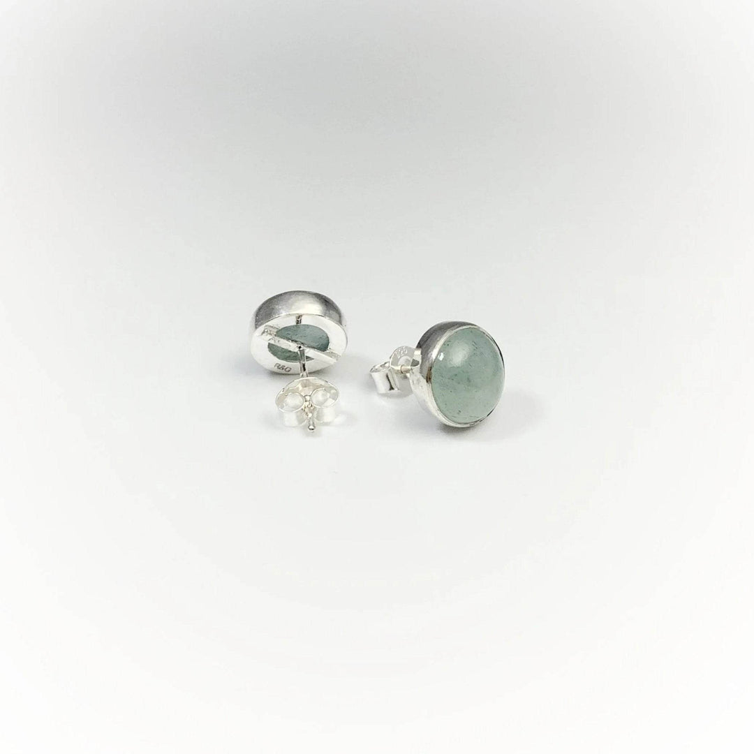 Aquamarine Stud Earrings-Rocks and Gems Canada