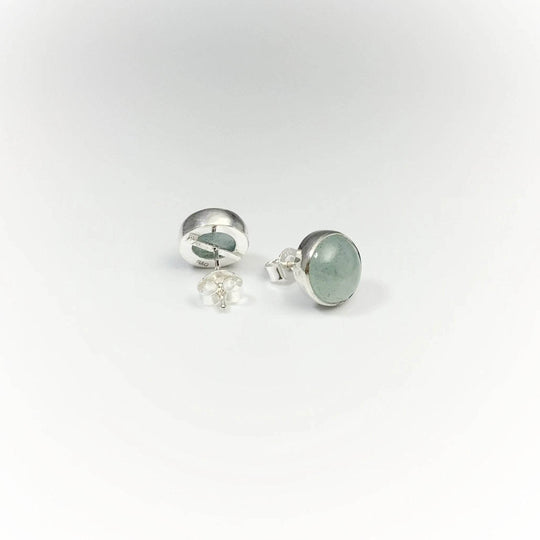 Aquamarine Stud Earrings-Rocks and Gems Canada