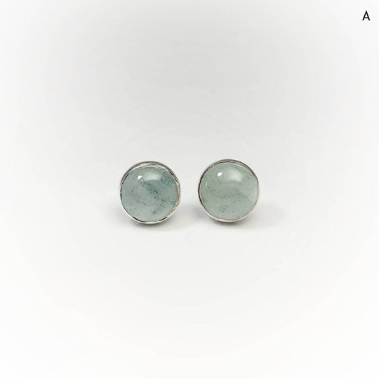 Aquamarine Stud Earrings-Rocks and Gems Canada