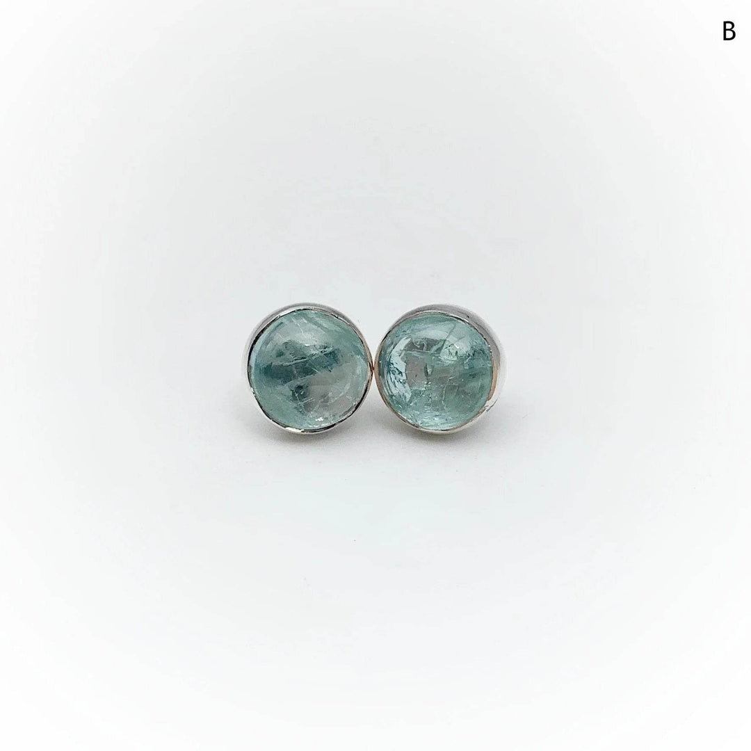 Aquamarine Stud Earrings-Rocks and Gems Canada