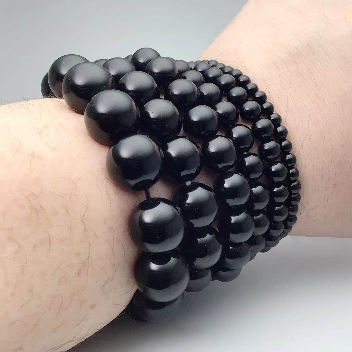 Black Onyx Beaded Bracelet-Rocks and Gems Canada